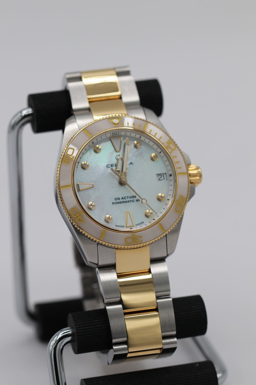 CERTINA Women Analog Automatic Casual Watch Classic Dress Mother of Pearl Dial