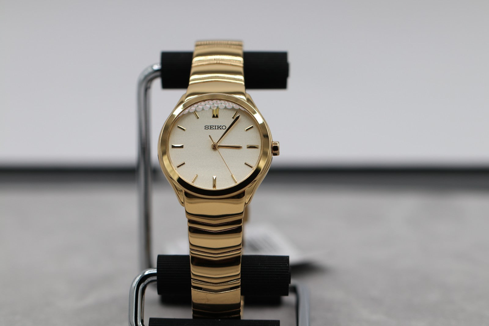 Seiko SUR552 Essentials 30 mm Stainless Steel Gold Finish Quartz Women's Watch