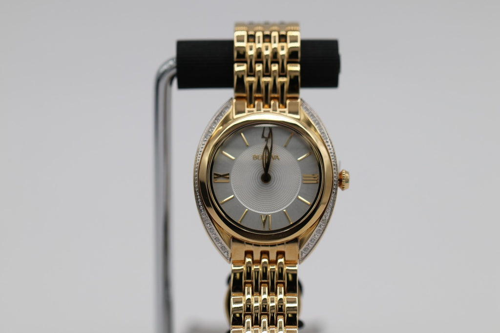 Bulova 98R298 Classic Diamond Stainless Steel Quartz Ladies Watch