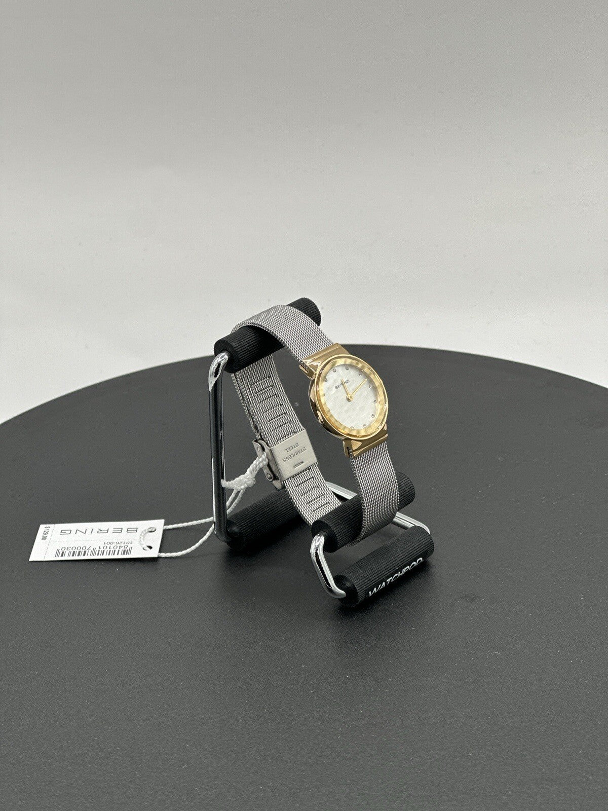 Bering Time Classic Ladies Gold-Plated Mesh Watch 10126-001 (Women's)