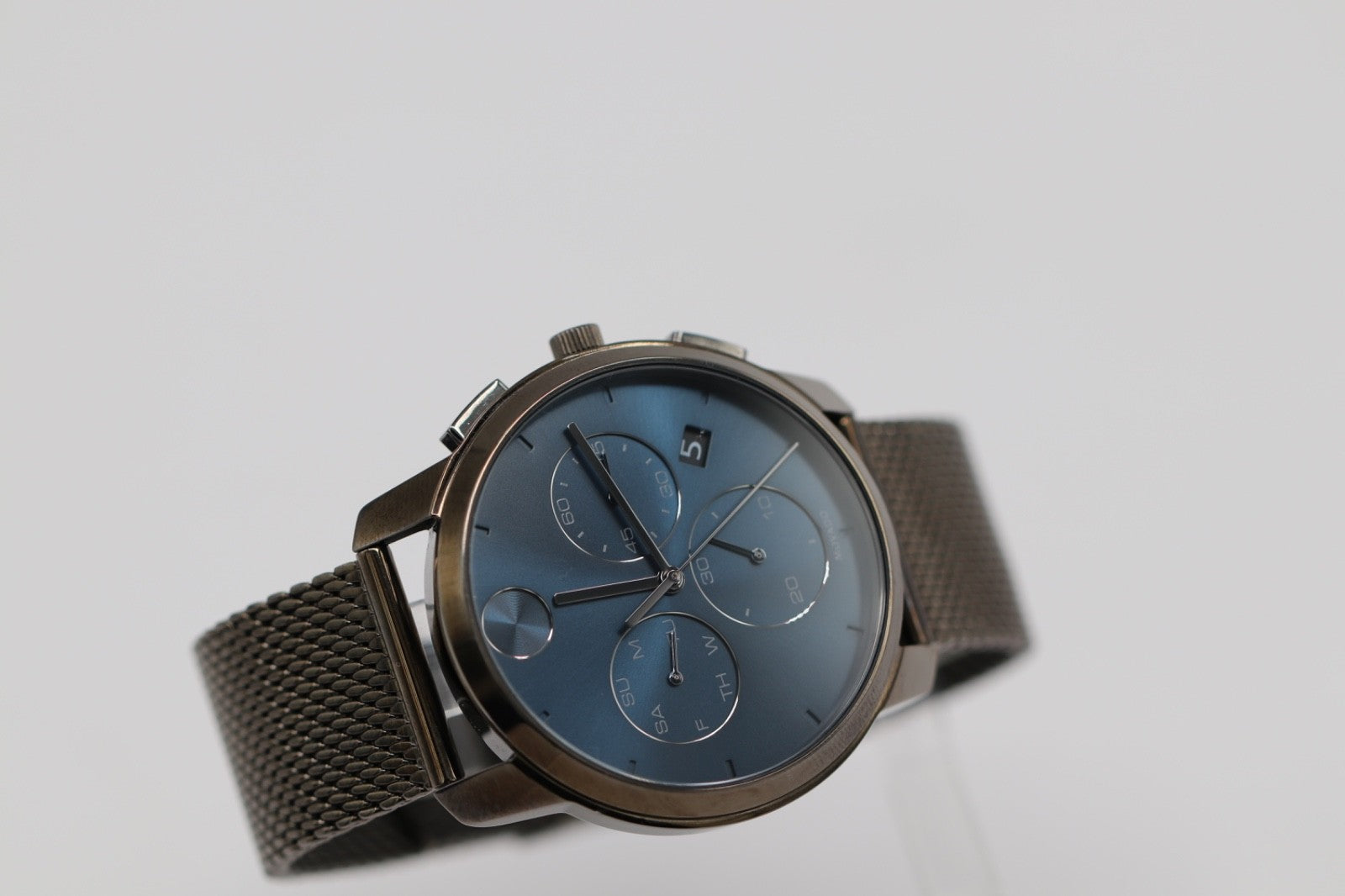 Movado BOLD Thin Chronograph Quartz Blue Dial Men's Watch 3600721