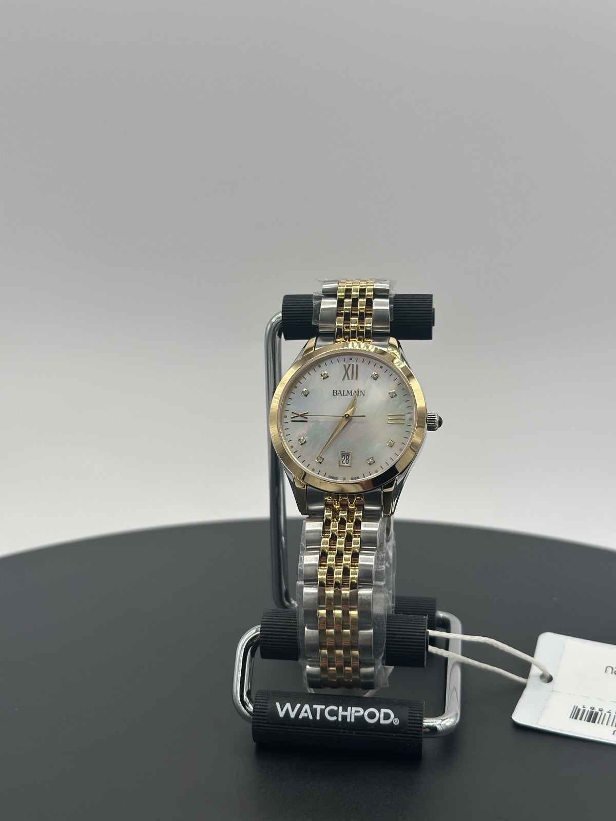 NEW Balmain B43123182 Swiss Classic R Diamond 2-Tone Stainless Bracelet Watch