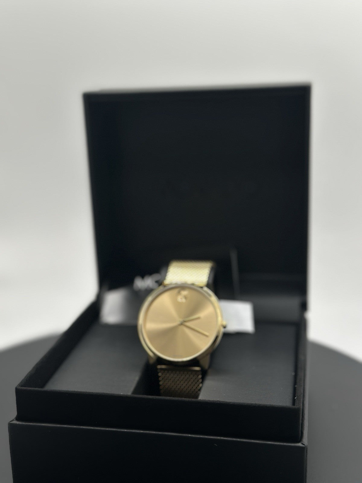Movado Men's Watch 3600833 Bold Gold Dial Swiss Quartz Steel 42mm Mesh Band