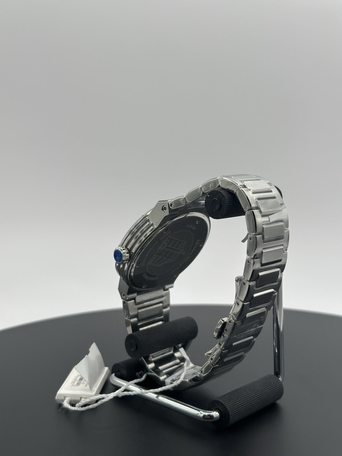 Ferragamo Mens F-80 Stainless Steel 44mm Bracelet Fashion Watch $1,395 Retail