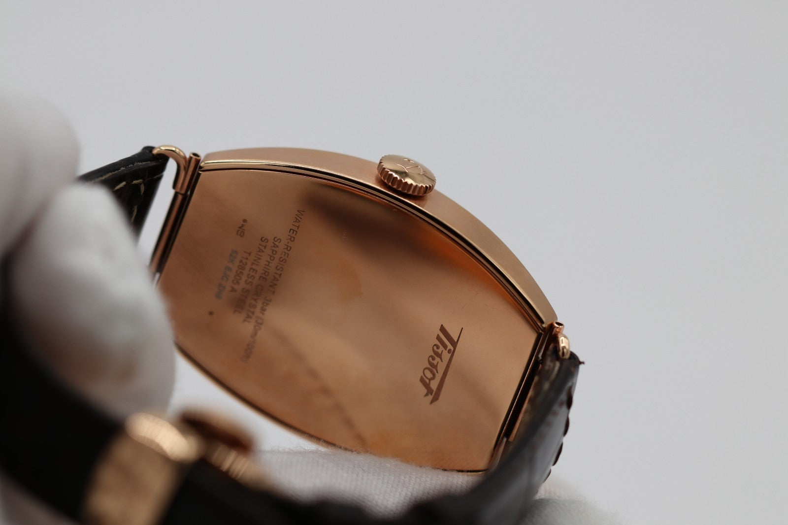 Tissot T1285053601200 Unisex Watch Analog Display Manual Movement Leather Band