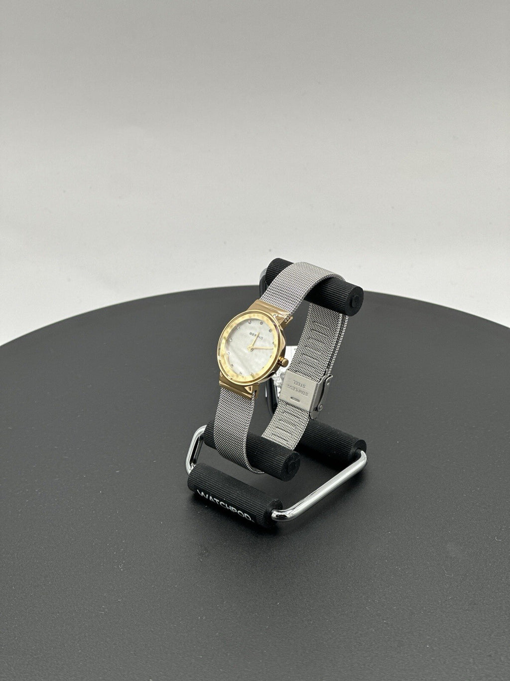 Bering Time Classic Ladies Gold-Plated Mesh Watch 10126-001 (Women's)