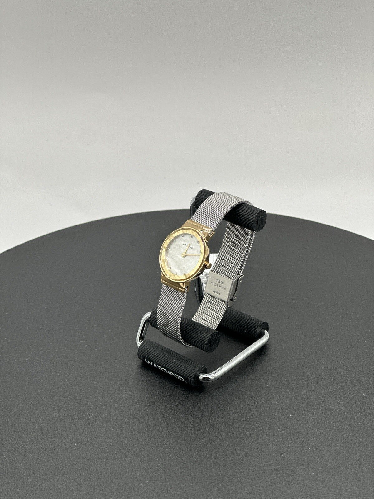 Bering Time Classic Ladies Gold-Plated Mesh Watch 10126-001 (Women's)