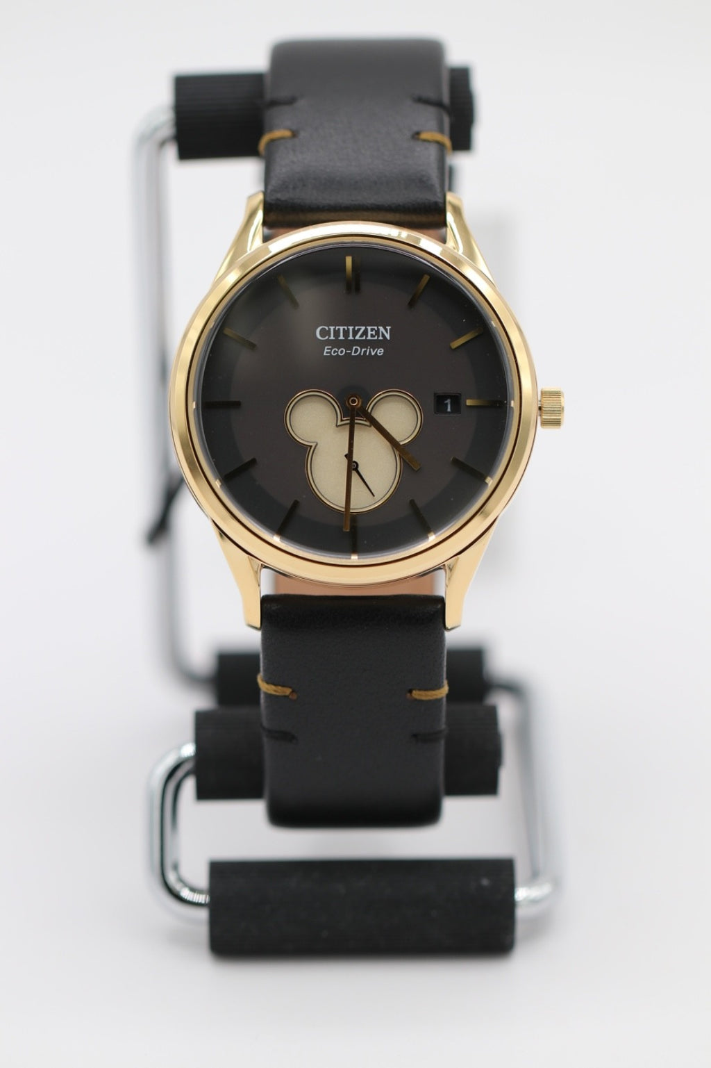 Citizen Watch Disney Mickey Mouse Eco-Drive Analog Black Gold BV1132-16W