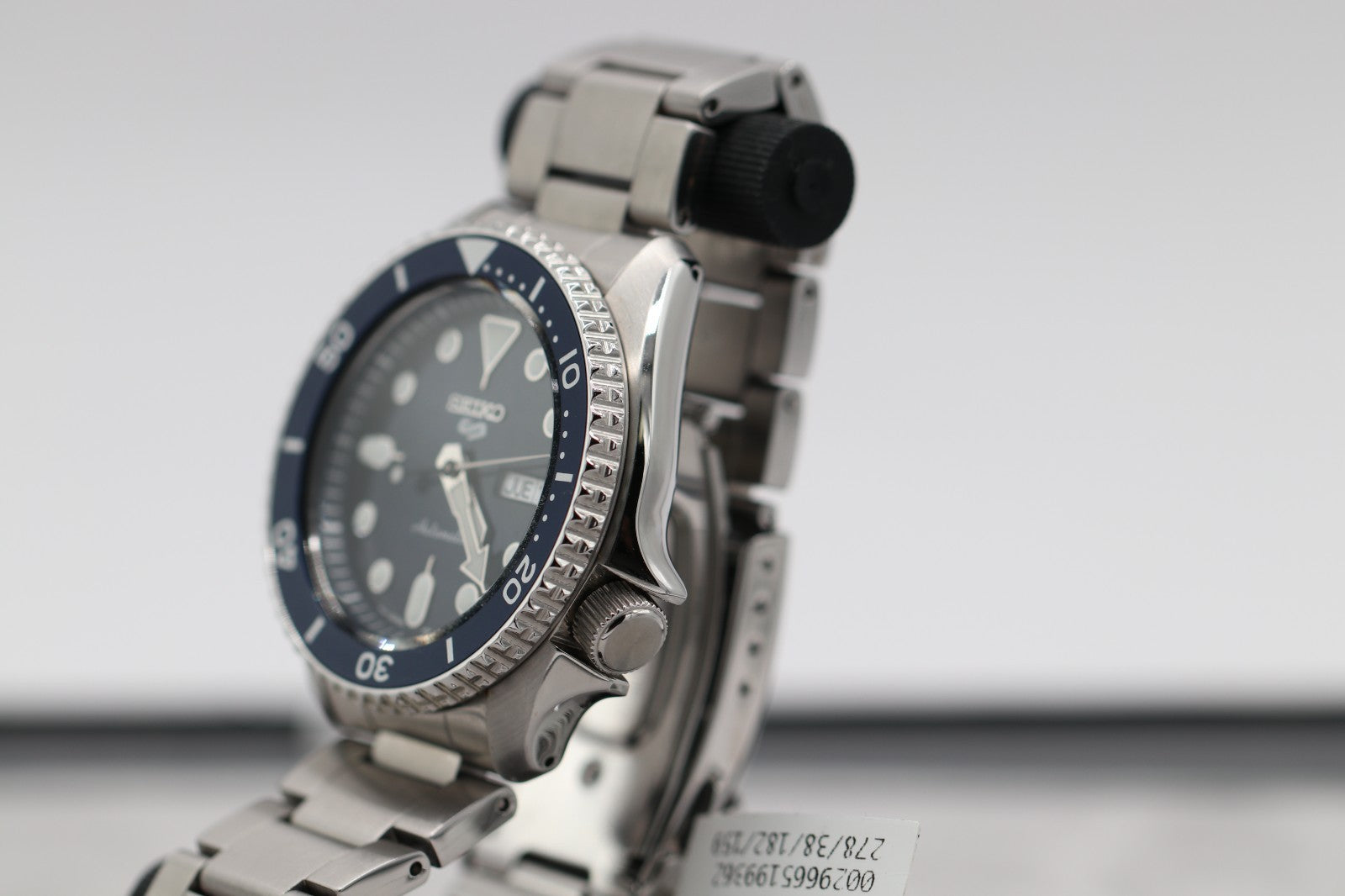 Seiko 5 Sports Steel Case and Bracelet Blue Sunray Dial Men's Watch SRPD51
