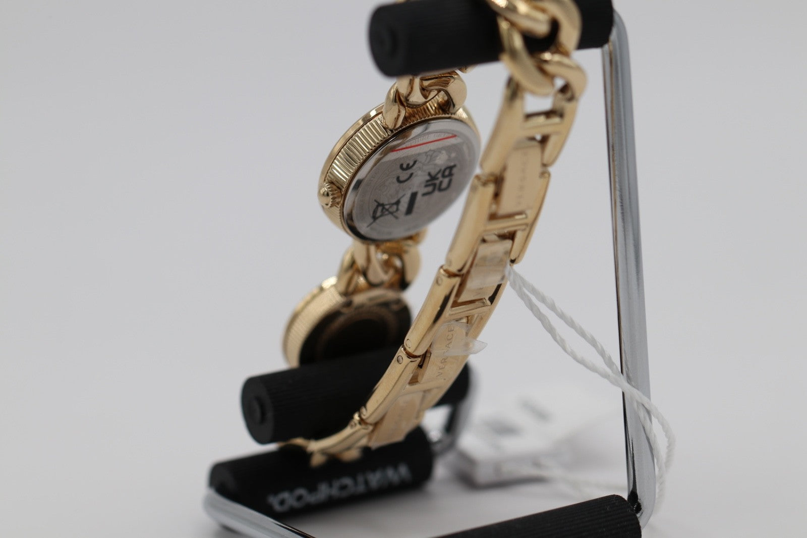 Versace Womens Stud Icon Gold 26mm Bracelet Fashion Watch
