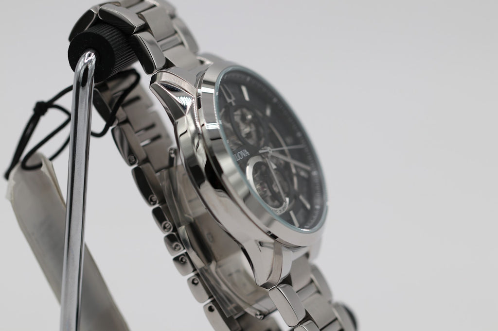 Bulova Classic BUL 96A208 Automatic SS Skeleton 21 Jewels Men's Watch