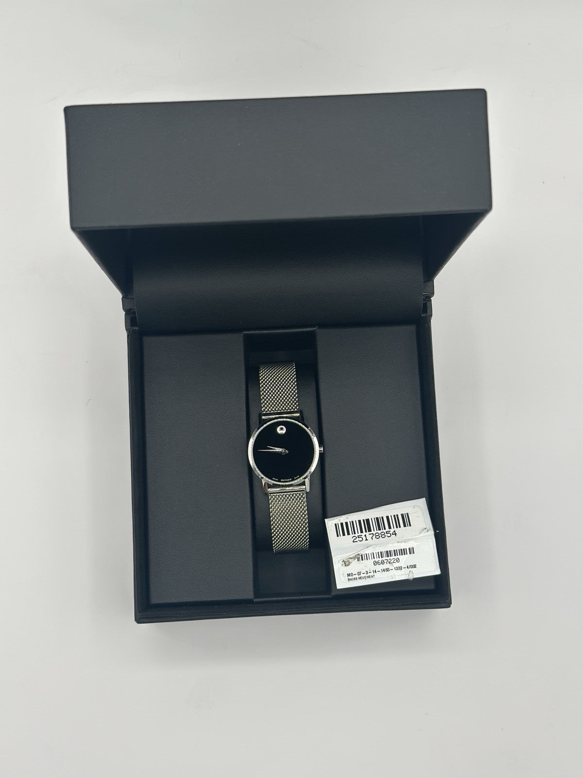 Movado Museum Women's Watch-Swiss Quartz, SS Mesh Bracelet 28mm 0607220