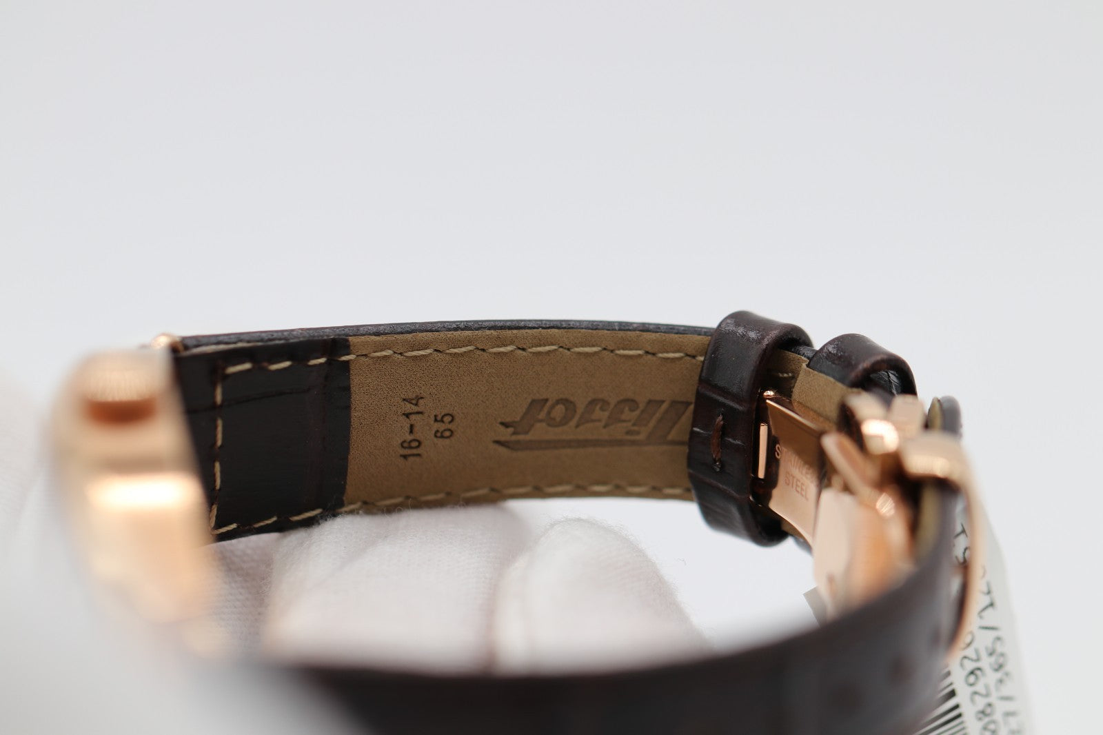 Tissot T1285053601200 Unisex Watch Analog Display Manual Movement Leather Band