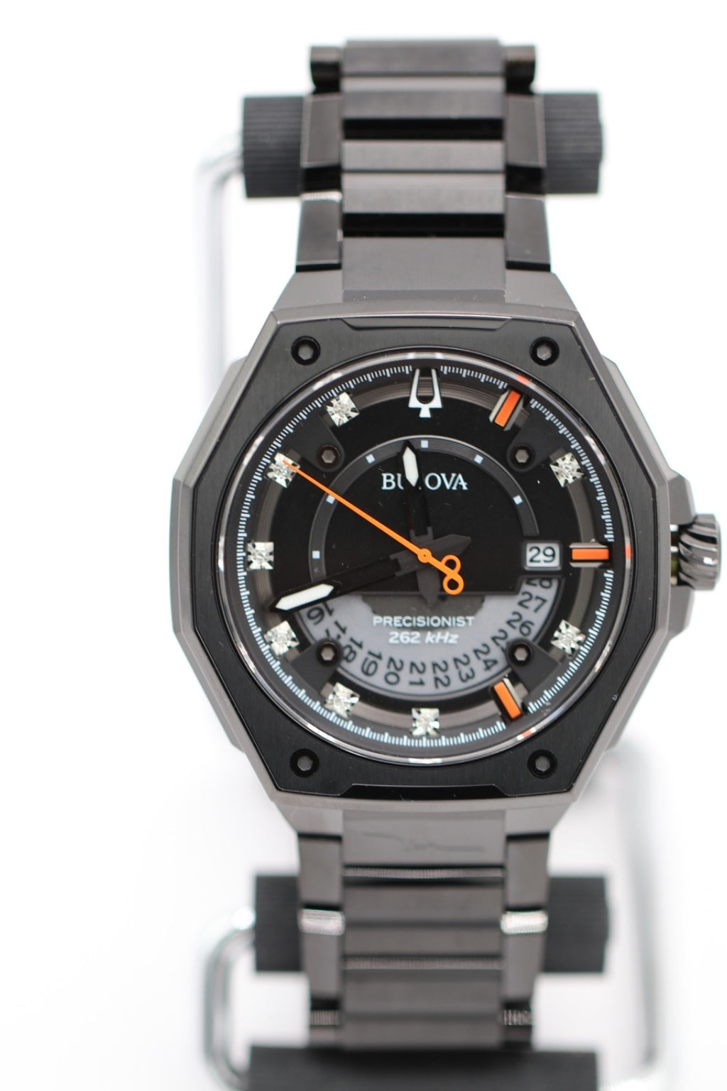 Bulova Men's Series X Quartz Calendar HPQ Precisionist Black Watch 45 MM 98D183