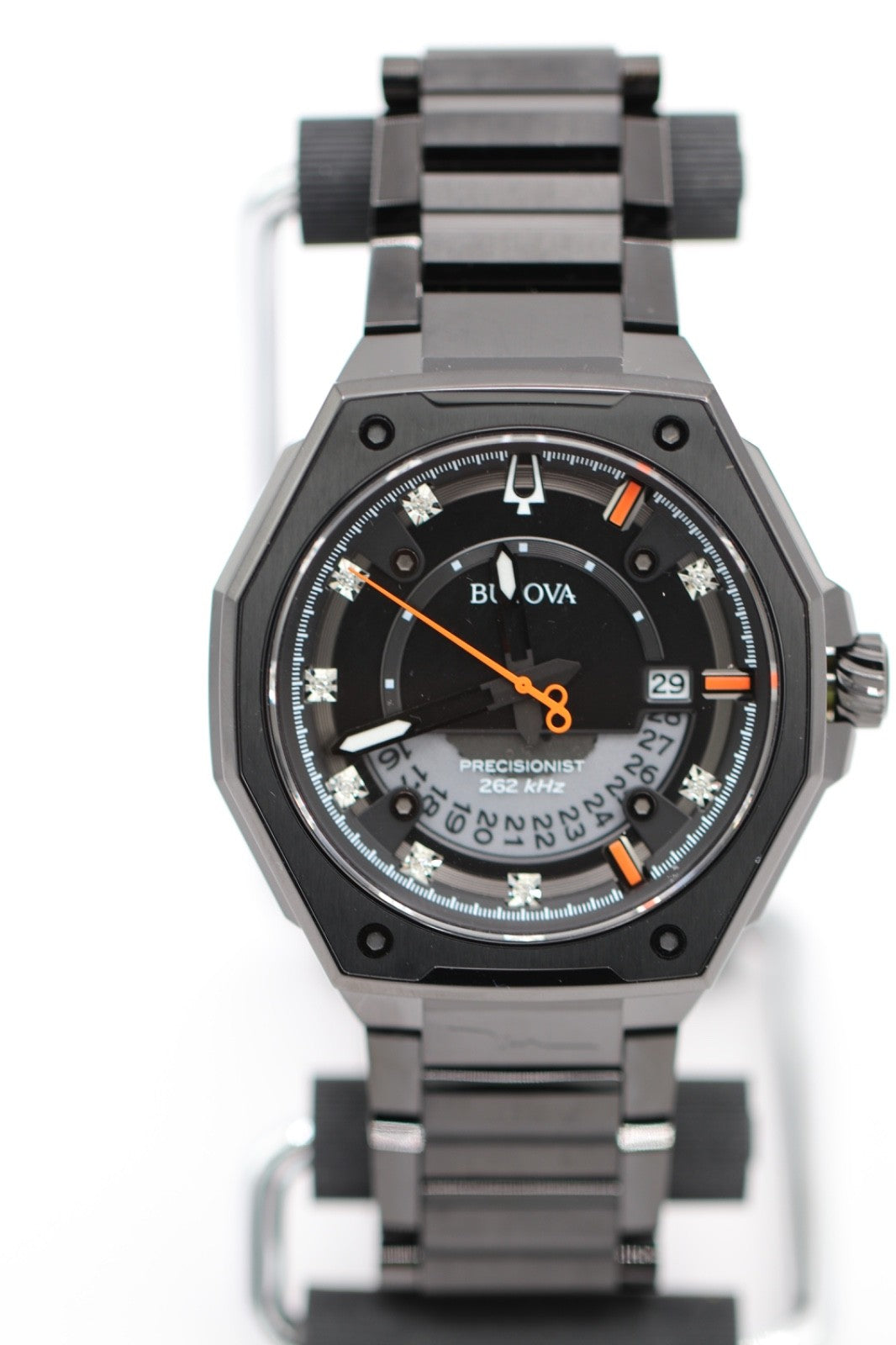 Bulova Men's Series X Quartz Calendar HPQ Precisionist Black Watch 45 MM 98D183