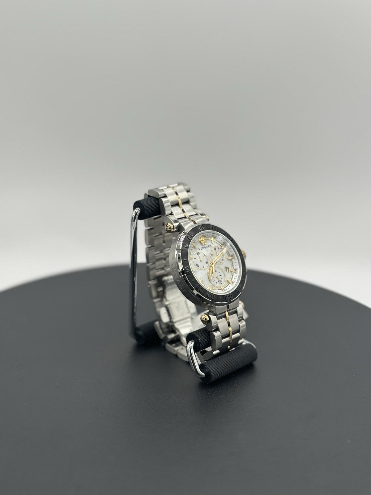 Versace Wristwatch GRECA CHRONO Chronograph Silver dial Stainless steel NEW