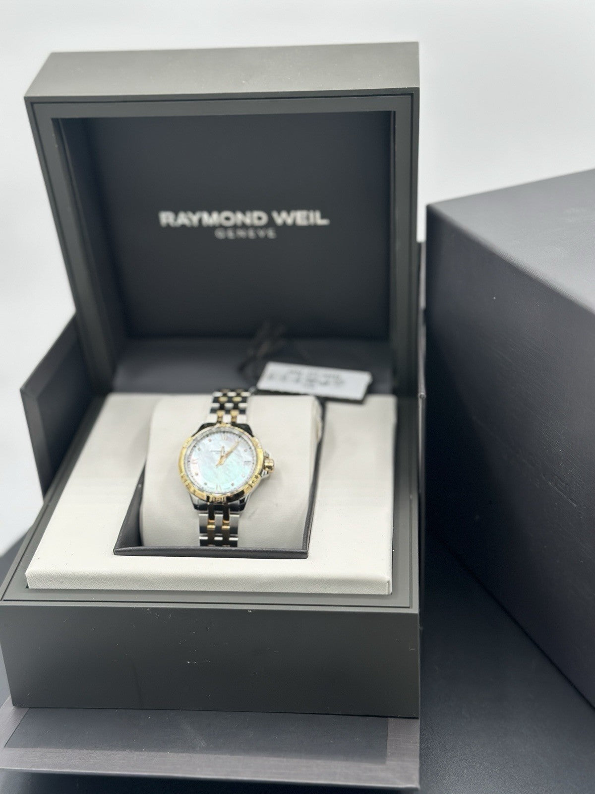 Raymond Weil Women's 5960-STP-00995 Tango MOP Diamond Watch 30mm MSRP $1595