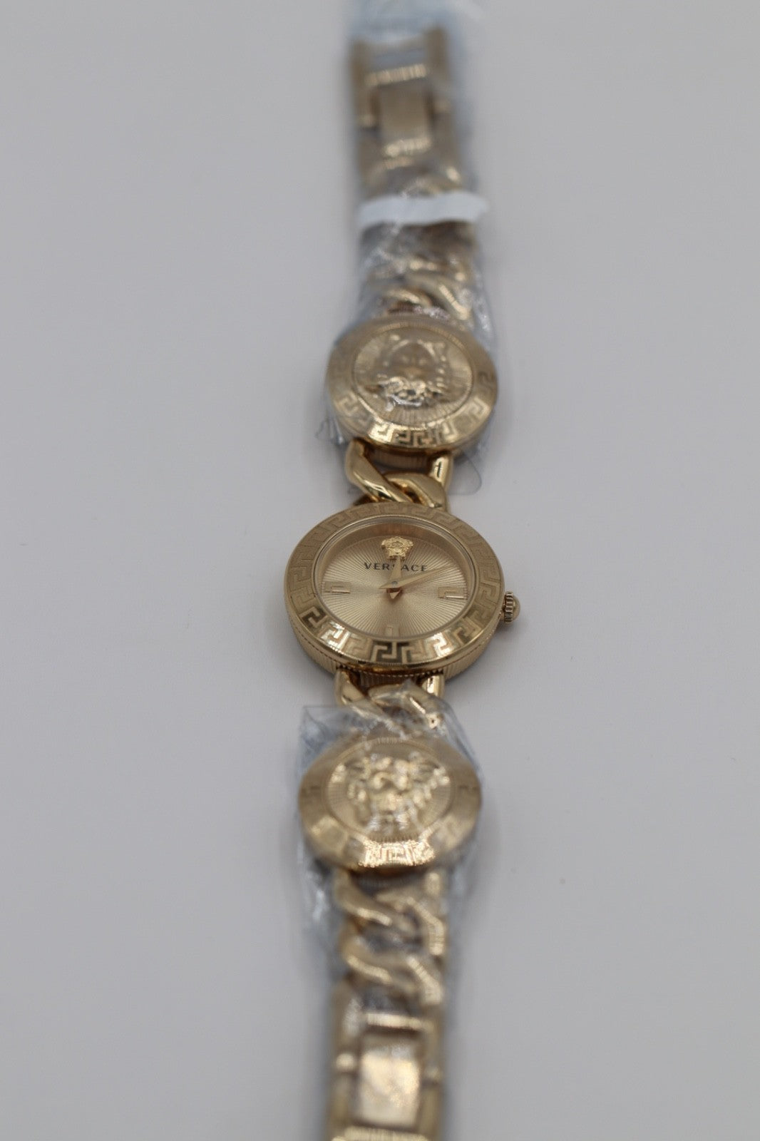 Versace Womens Stud Icon Gold 26mm Bracelet Fashion Watch