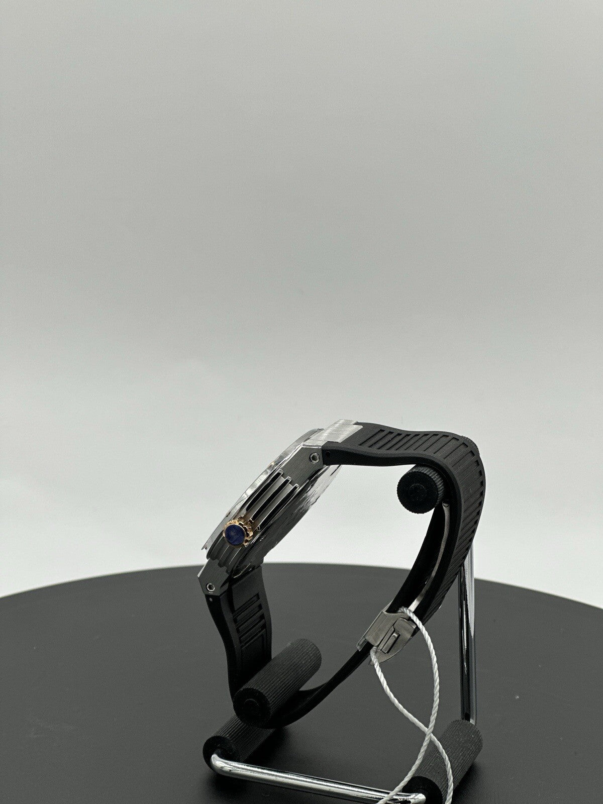 Salvatore Ferragamo F-80 44 mm Silver Stainless Steel with Black Rubber $1,195