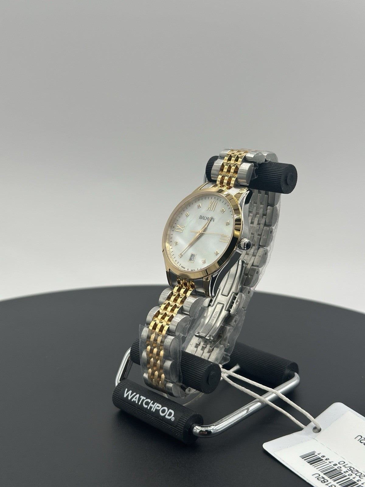 NEW Balmain B43123182 Swiss Classic R Diamond 2-Tone Stainless Bracelet Watch