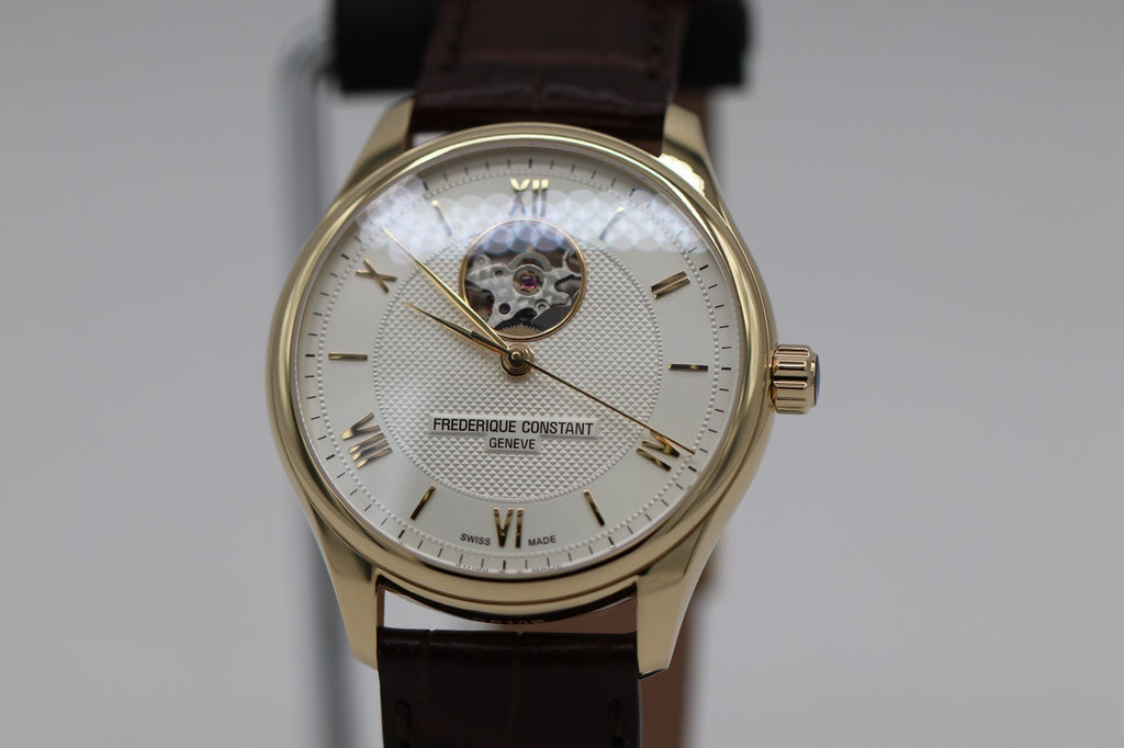 Frédérique Constant Classic Heartbeat Gold Men's Automatic Watch - FC-310MS5B5