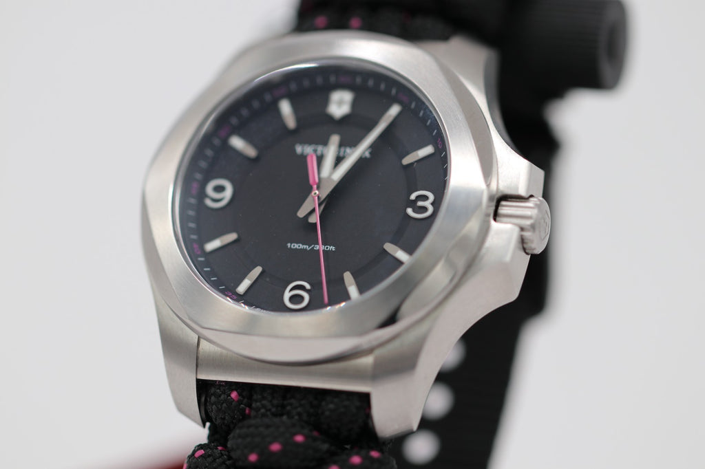 New Victorinox Swiss Army I.N.O.X. V Quartz Black Dial Women's Watch 241918
