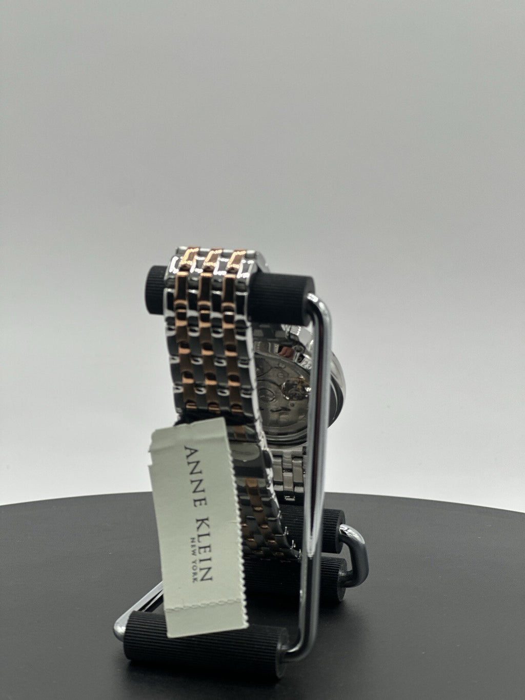 Anne Klein 12/2339MPRT 36 mm Silver Stainless Steel Case with Rose...