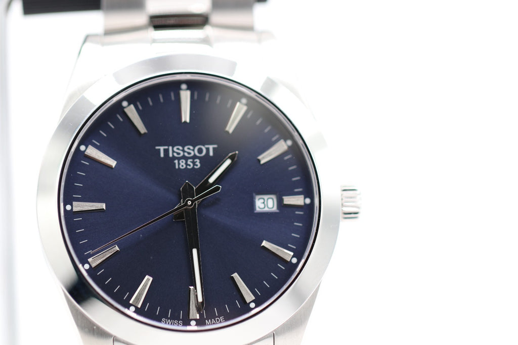 TISSOT Gentleman T127.410.11.041.00 Quartz Blue Dial Men's Watch 40mm