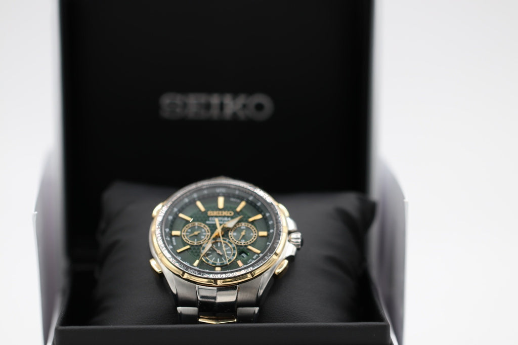 Seiko Coutura SSG022 Radio Sync Solar Chronograph 10 ATM 45.5mm Men's Watch