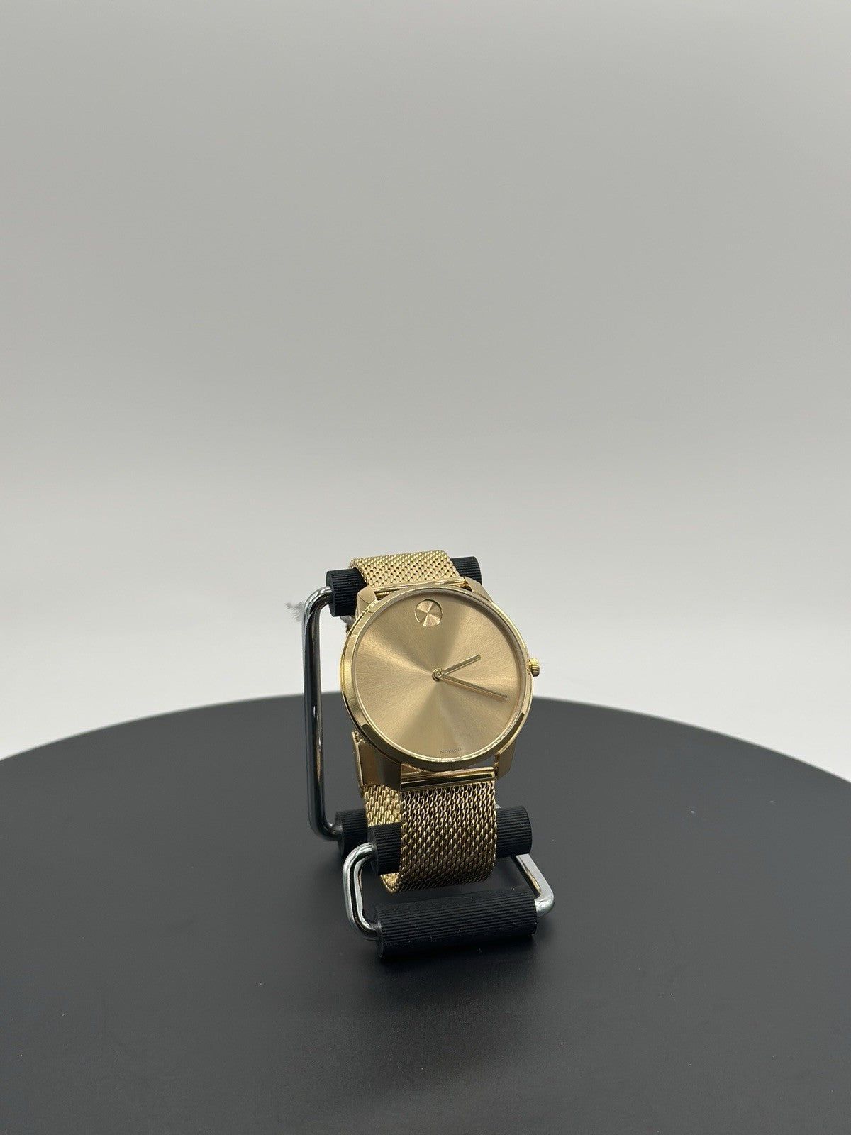 Movado Men's Watch 3600833 Bold Gold Dial Swiss Quartz Steel 42mm Mesh Band