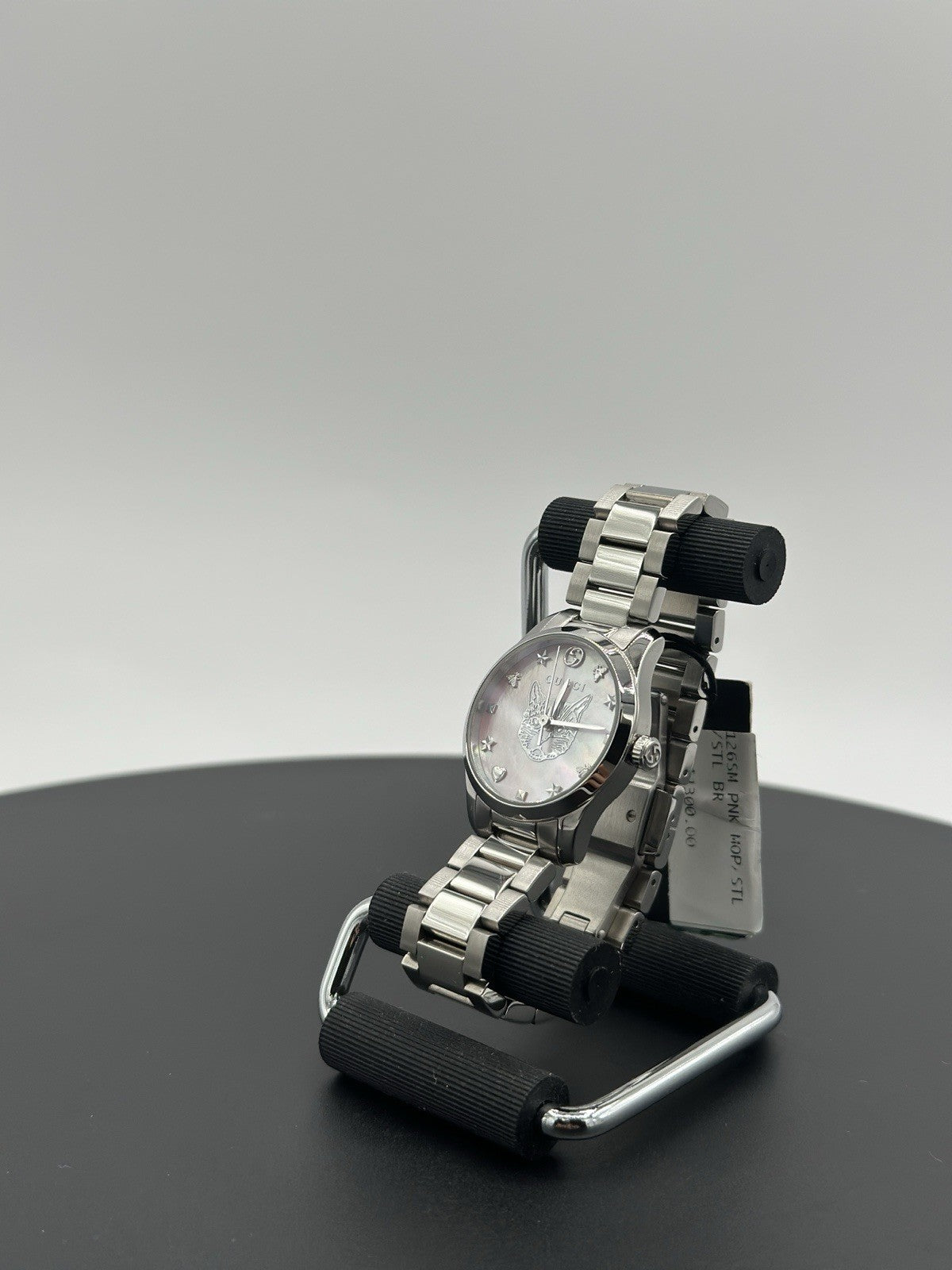 Gucci G-Timeless Women's Pink MOP Dial Stainless Steel Quartz Watch YA1265013