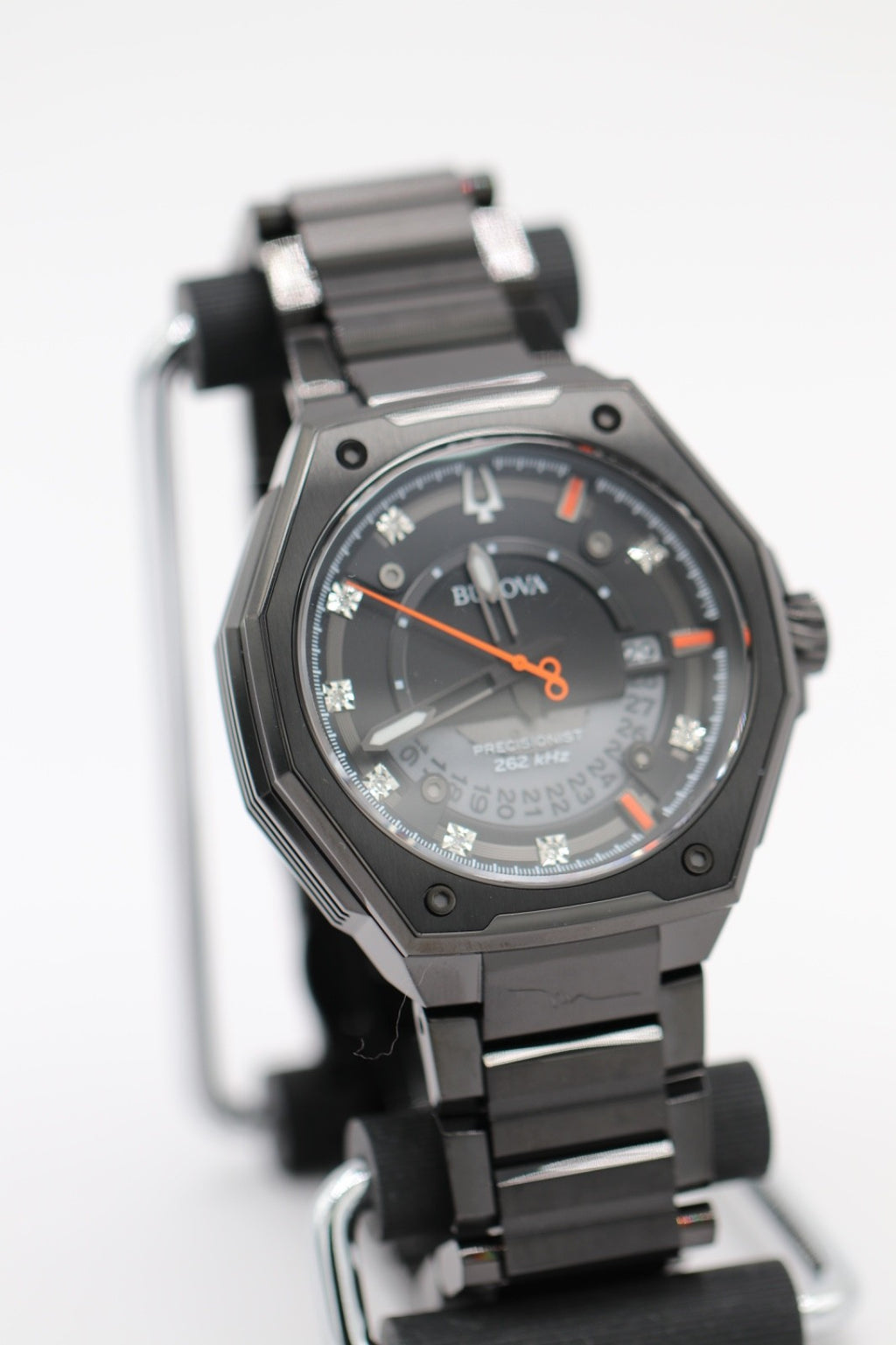 Bulova Men's Series X Quartz Calendar HPQ Precisionist Black Watch 45 MM 98D183