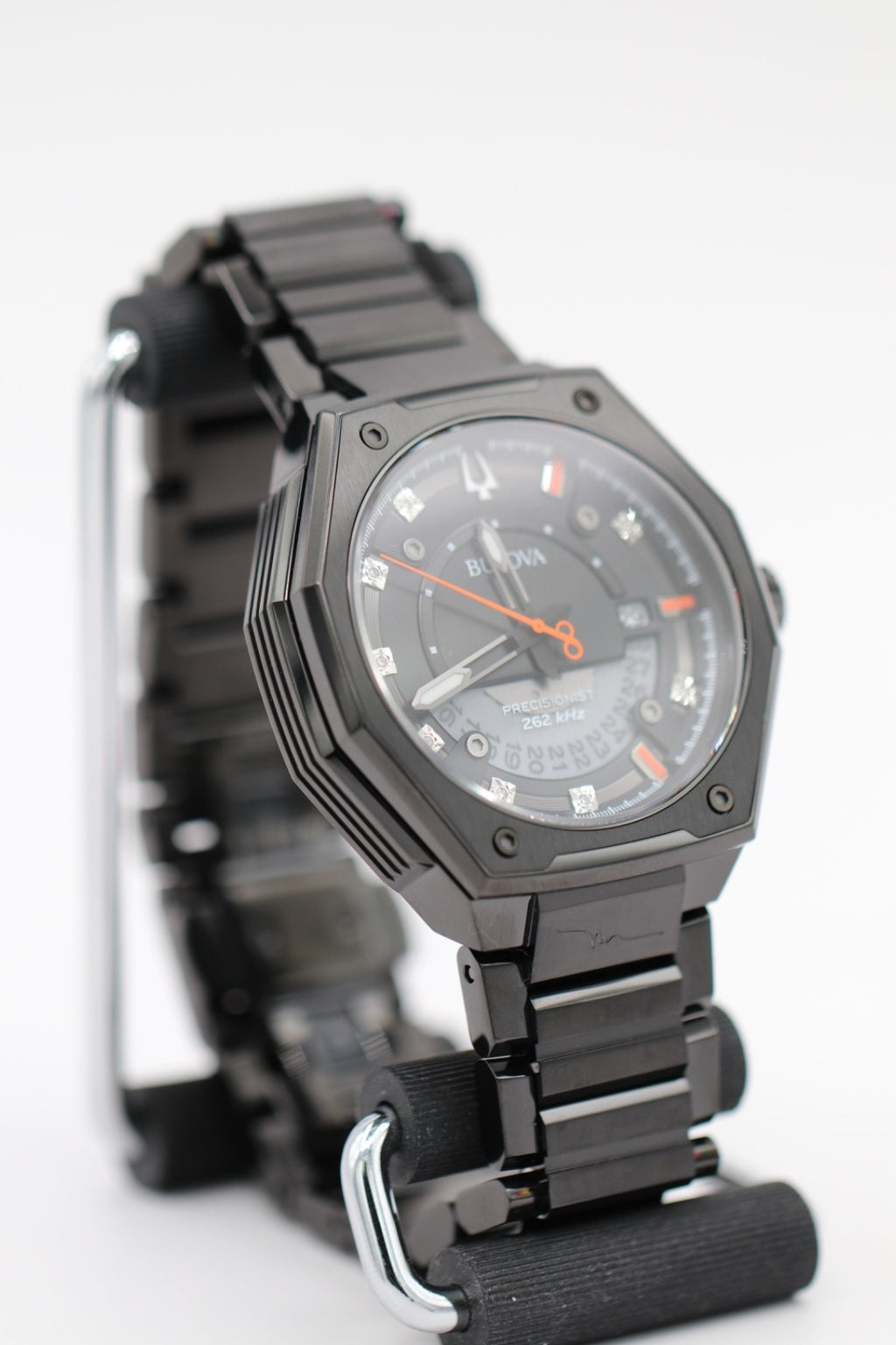 Bulova Men's Series X Quartz Calendar HPQ Precisionist Black Watch 45 MM 98D183