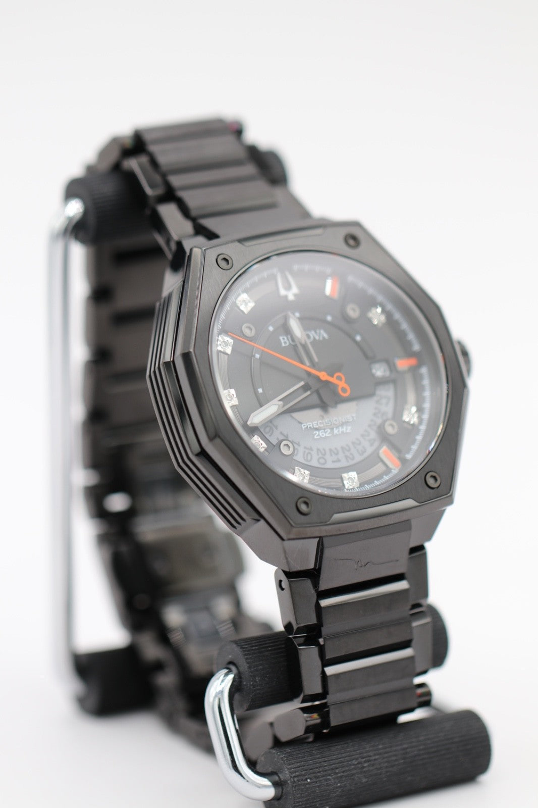 Bulova Men's Series X Quartz Calendar HPQ Precisionist Black Watch 45 MM 98D183
