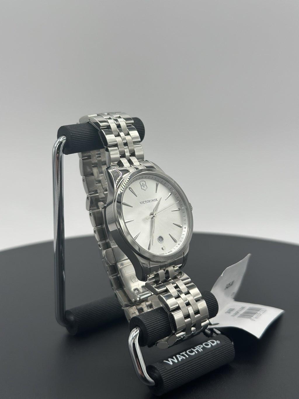 Victorinox Swiss Army Alliance Watch Women 35mm Silver Dial Steel Date Round