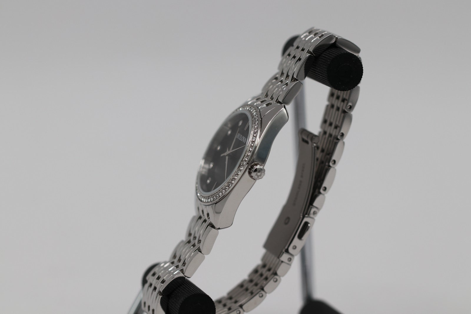 Bulova Classic Crystal Stainless Steel Quartz Ladies Watch 96L317