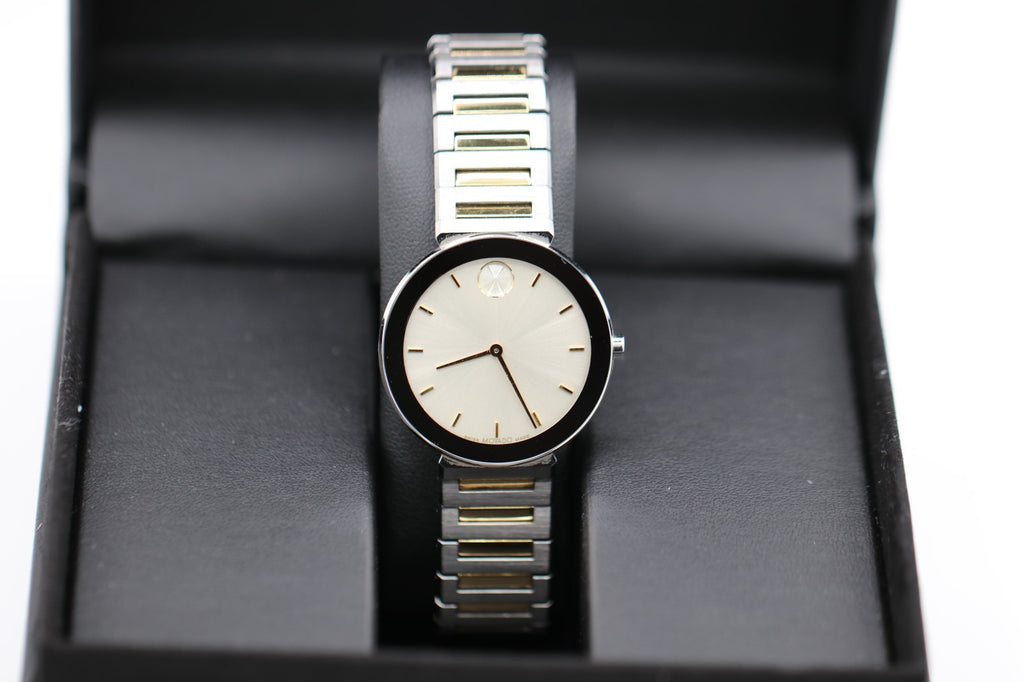 Movado BOLD Horizon 3601091 Taupe Dial Stainless Steel 34MM Ladies Watch