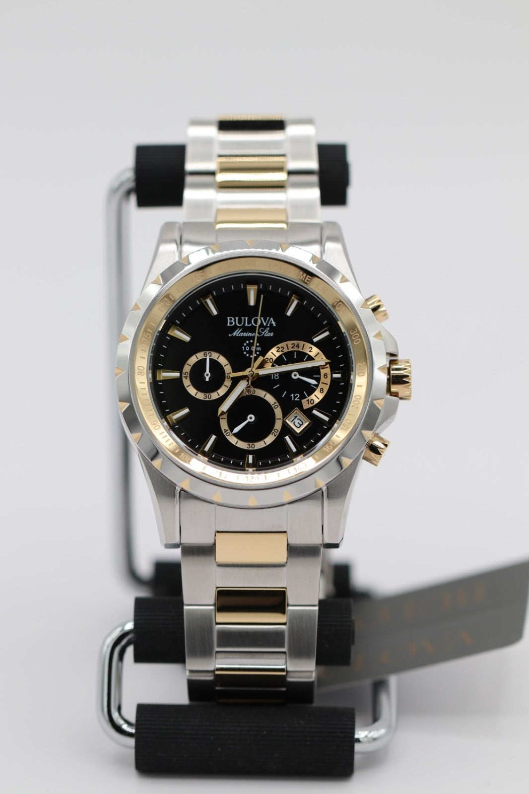 Bulova Mens Watch Marine Star 98B433 Two-Tone Stainless Steel Quartz Analog