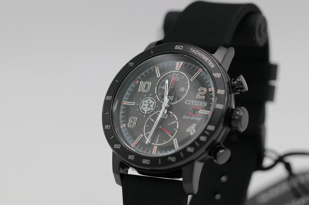 Citizen StarWars Darth Vader Eco-Drive Chrono Mens Watch CA0764-08W / MSRP $425