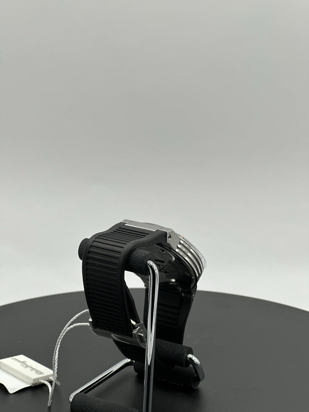 Salvatore Ferragamo F-80 44 mm Silver Stainless Steel with Black Rubber $1,195