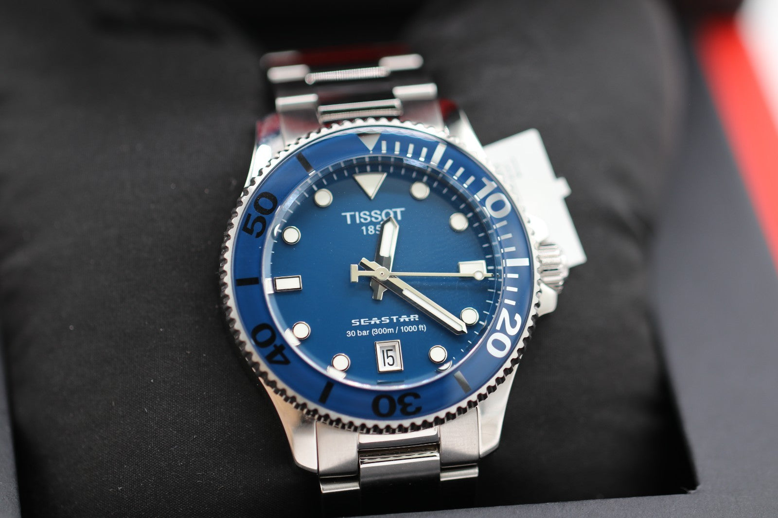 Tissot Seastar Blue Dial 36mm Womens Quartz Watch T120.210.11.041.00