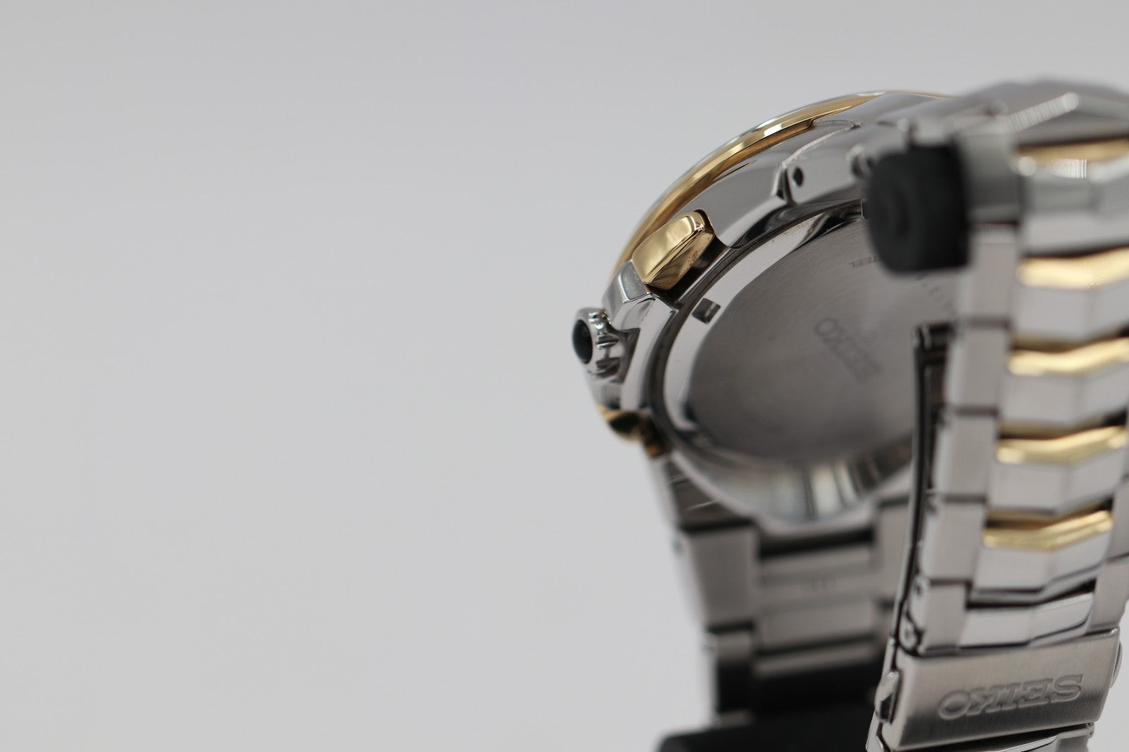 Men's Seiko Coutura Perpetual Chronograph Two Tone Watch SSC376