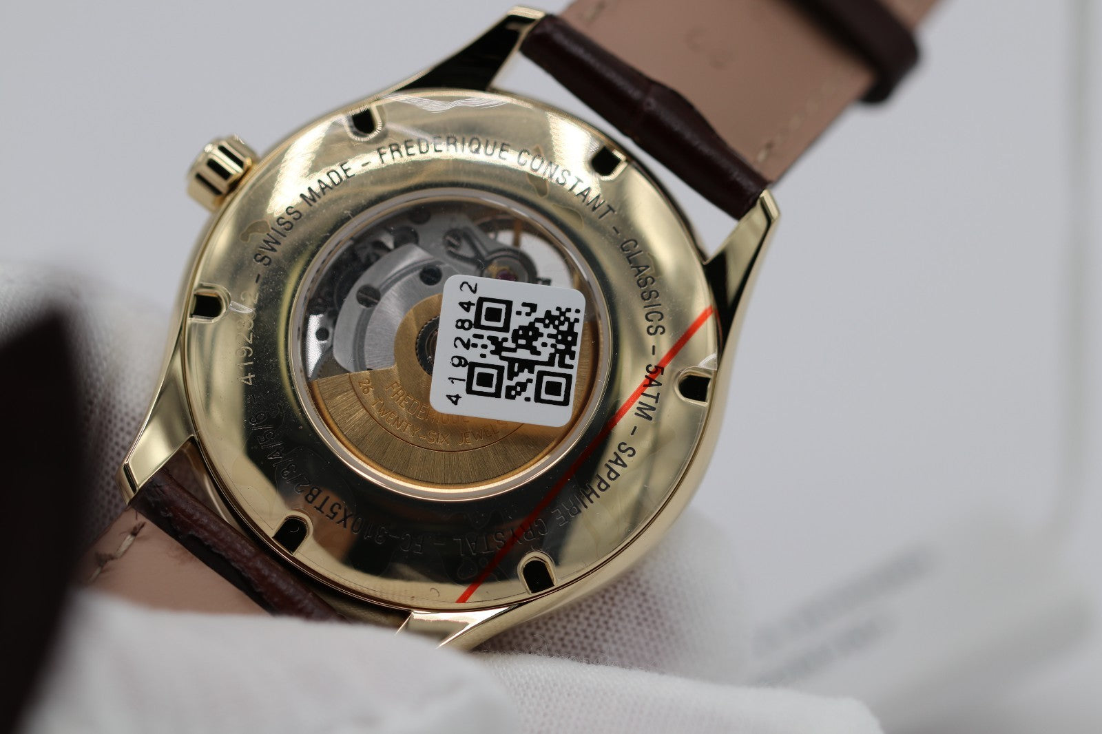 Frédérique Constant Classic Heartbeat Gold Men's Automatic Watch - FC-310MS5B5