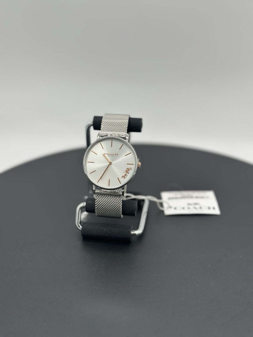 Coach Women's Watch 14503124 Quartz Perry Silver Dial Mesh Stainless Steel 36mm