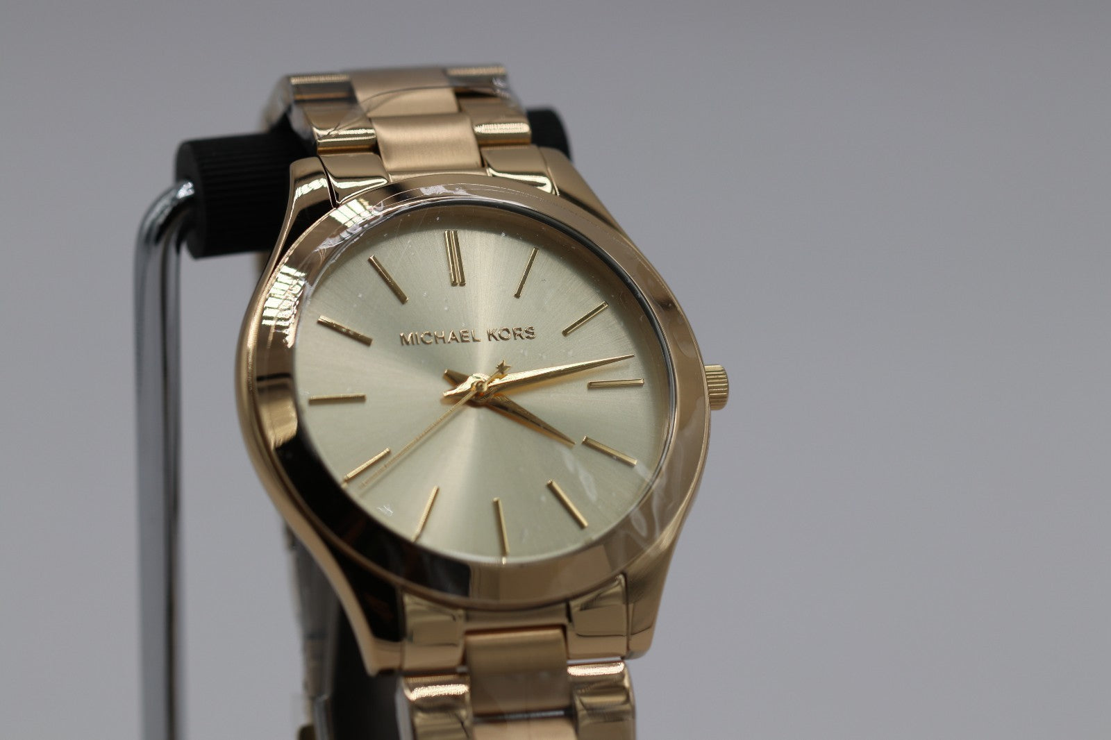 Michael Kors Slim Runway 42 mm SS Case Women's Gold-Tone Watch MK3179