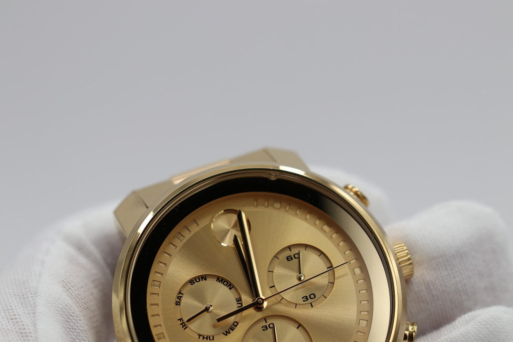 Movado Bold Gold Chronograph Dial Men's Watch 3600485