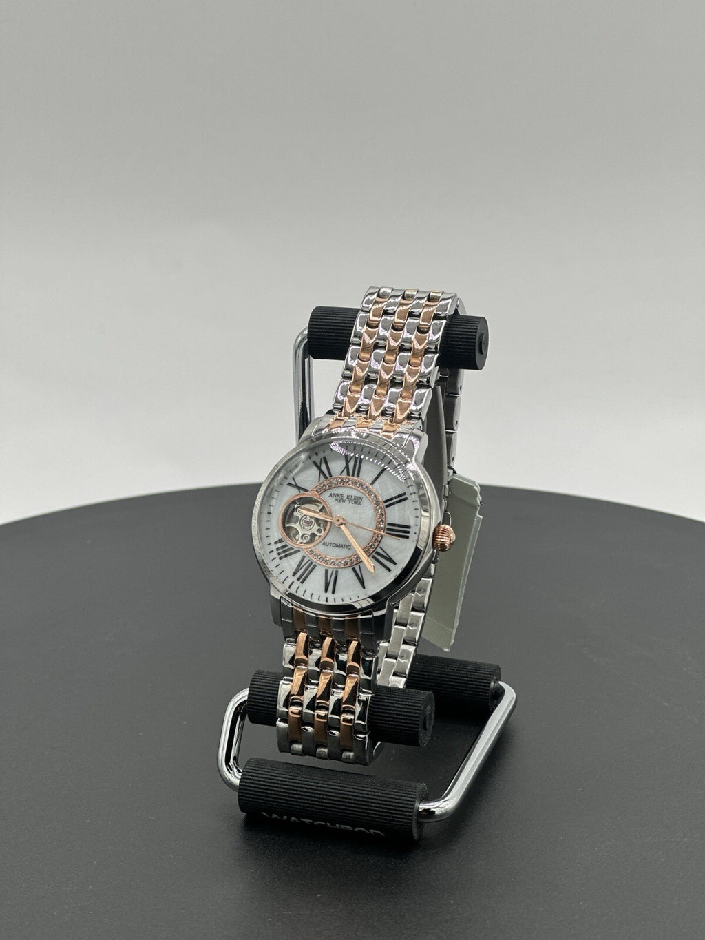 Anne Klein 12/2339MPRT 36 mm Silver Stainless Steel Case with Rose...