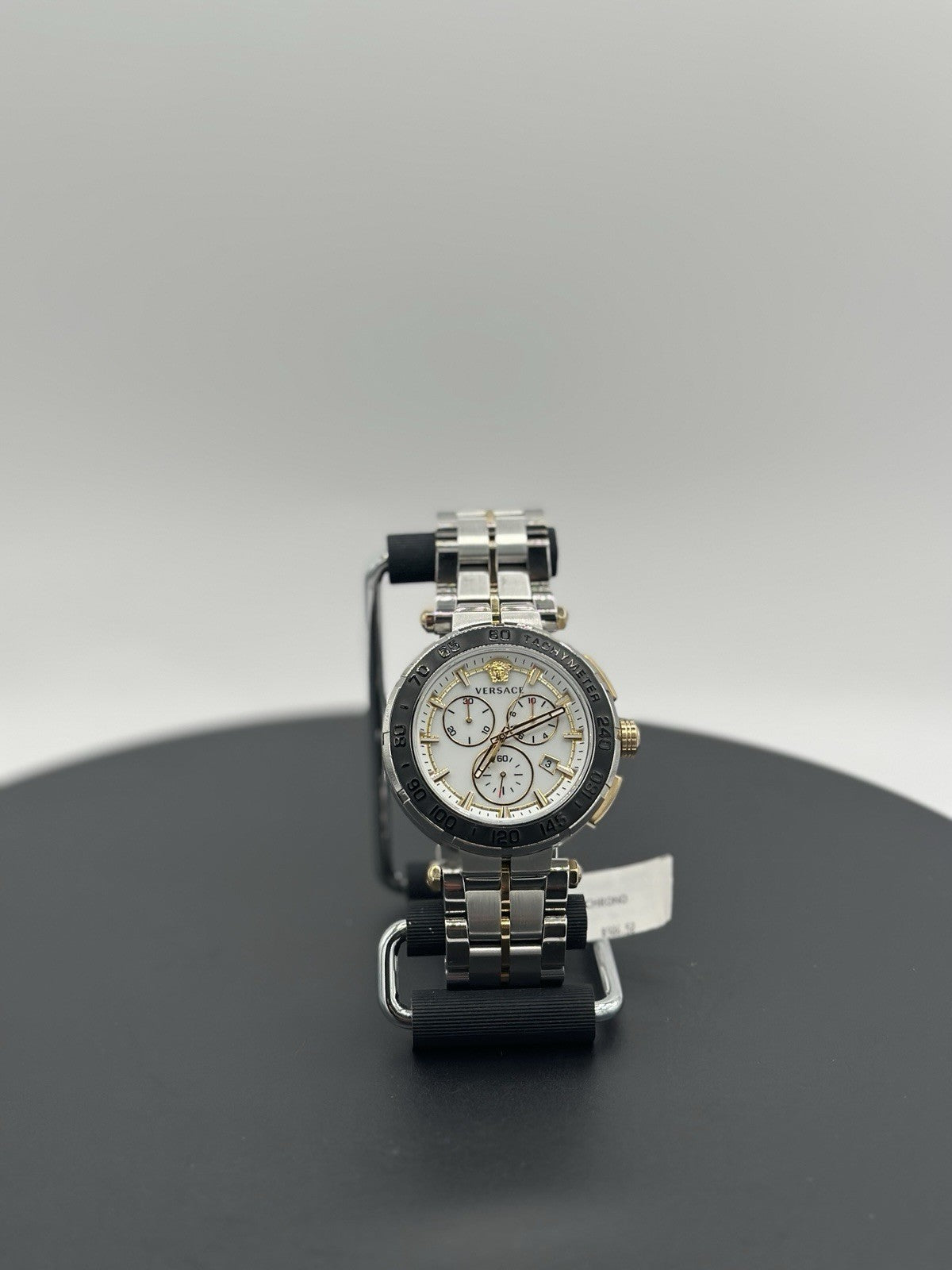 Versace Wristwatch GRECA CHRONO Chronograph Silver dial Stainless steel NEW