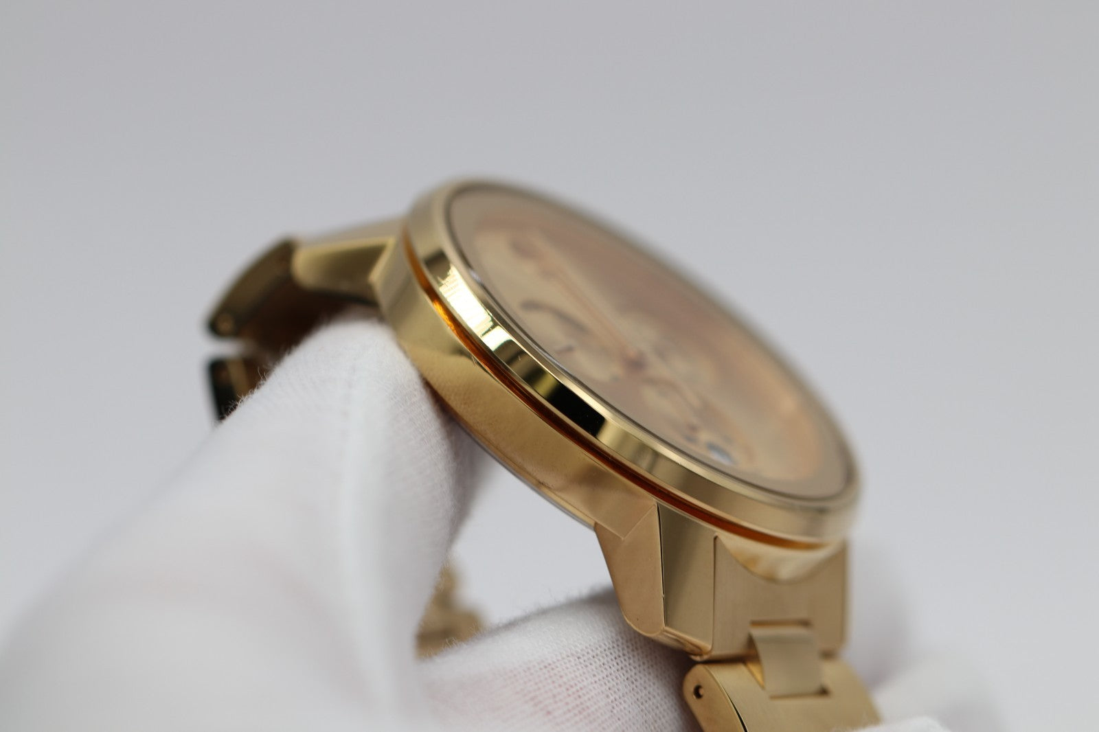 Movado Bold Gold Chronograph Dial Men's Watch 3600485