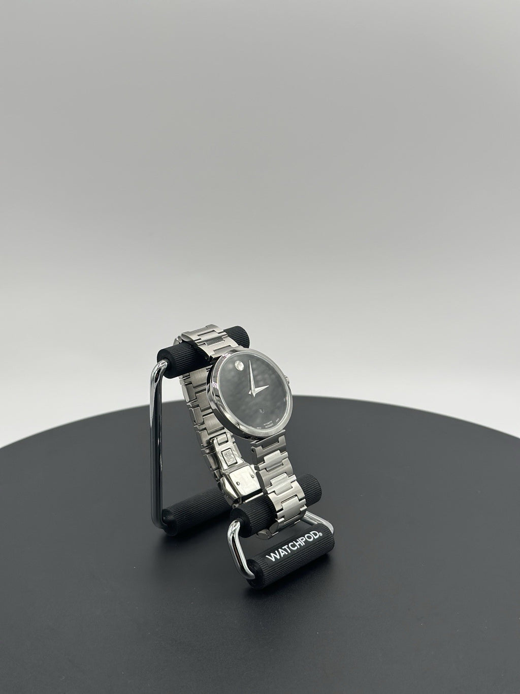 Movado Museum Classic Automatic Black Dial Stainless Steel Women's Watch 0607678